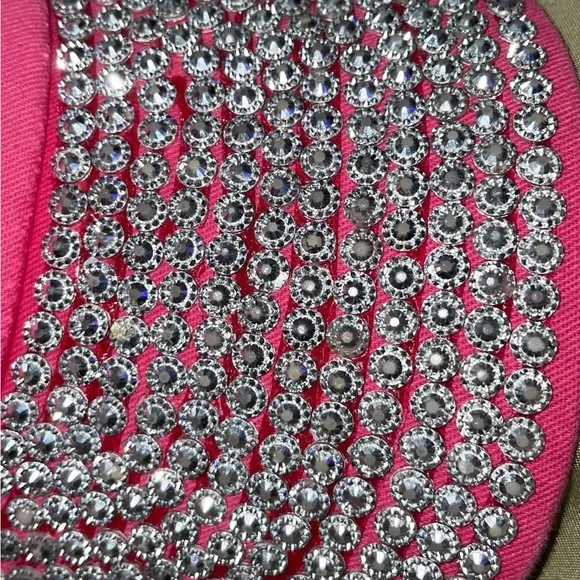 Vintage Victoria’s Secret PINK embellished studs bling Baseball Cap fashion Hat - Picture 8 of 9